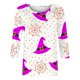 thumbnail image 5 of Fiudx Camisetas para Mujer Camiseta Estampada de Halloween a La Moda para Mujer, Blusa de Mangas 3/4, Tops Informales con Cuello Redondo, 5 of 5