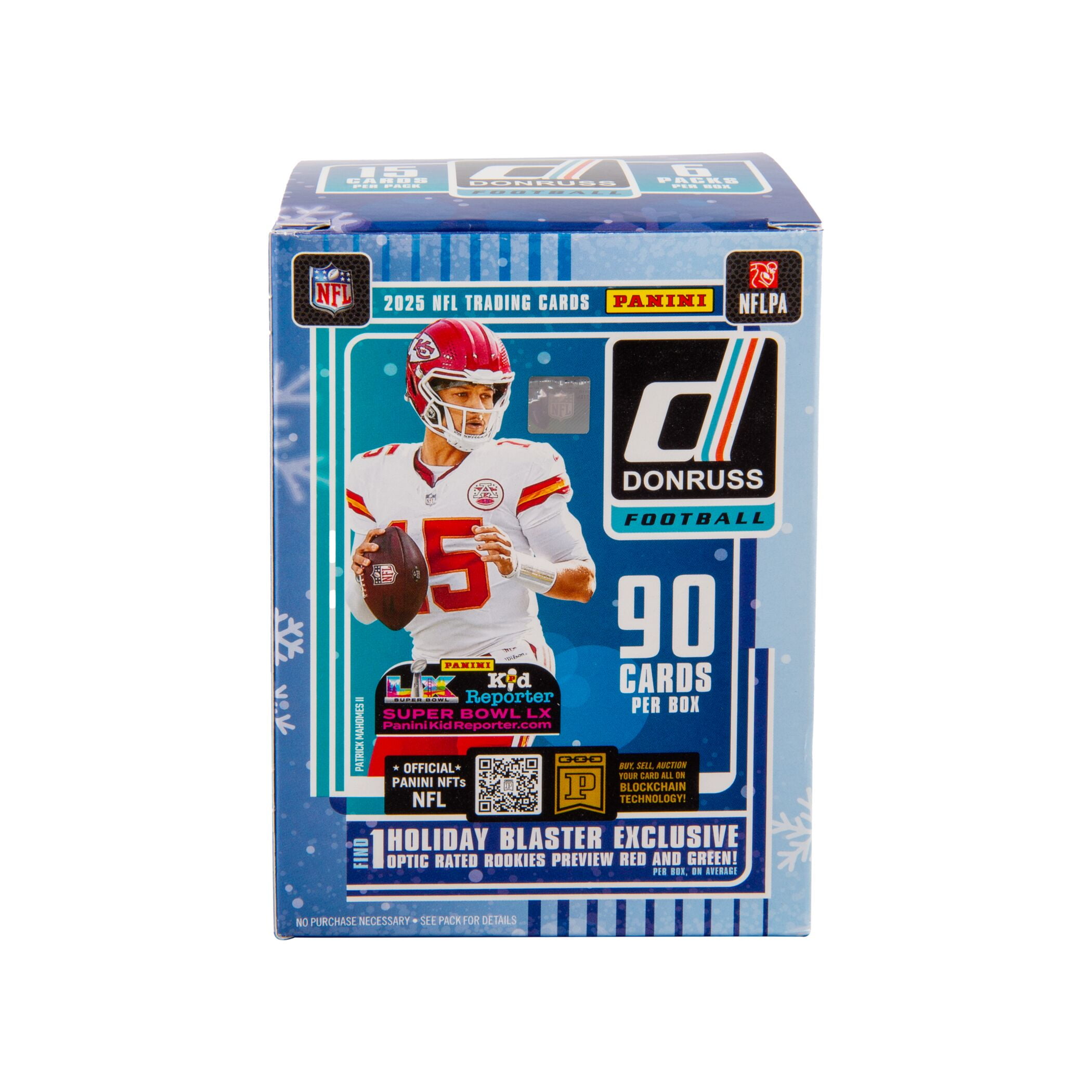 2025 Panini Donruss Football Holiday Trading Cards Blaster Box