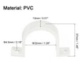 thumbnail image 2 of Uxcell Pipe Straps, 100 Pack 1.26" Conduit Clamp Clip Two Hole Plastic Straps, 2 of 5