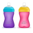 thumbnail image 1 of Vaso Antiderrame Philips AVENT My Grippy Spout Rosa/Morado 10oz Paquete de 2 SCF801/22, 1 of 3