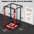 thumbnail image 6 of MITONOS Power Cage,2000LB Squat Rack with Cable Crossover System,Multi-Function Weight Cage Strength Training Machine,Home Gym Workout Machine with More Training Attachments, 6 of 12