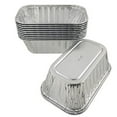 thumbnail image 5 of Pactogo Disposable 1 lb. Aluminum Foil Mini Loaf Pans with Clear Dome Lids (Pack of 20 Sets), 5 of 6