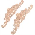 thumbnail image 2 of 2Pcs Creative Furniture Wooden Decal Delicate Carved Applique for Home Khaki, 2 of 7