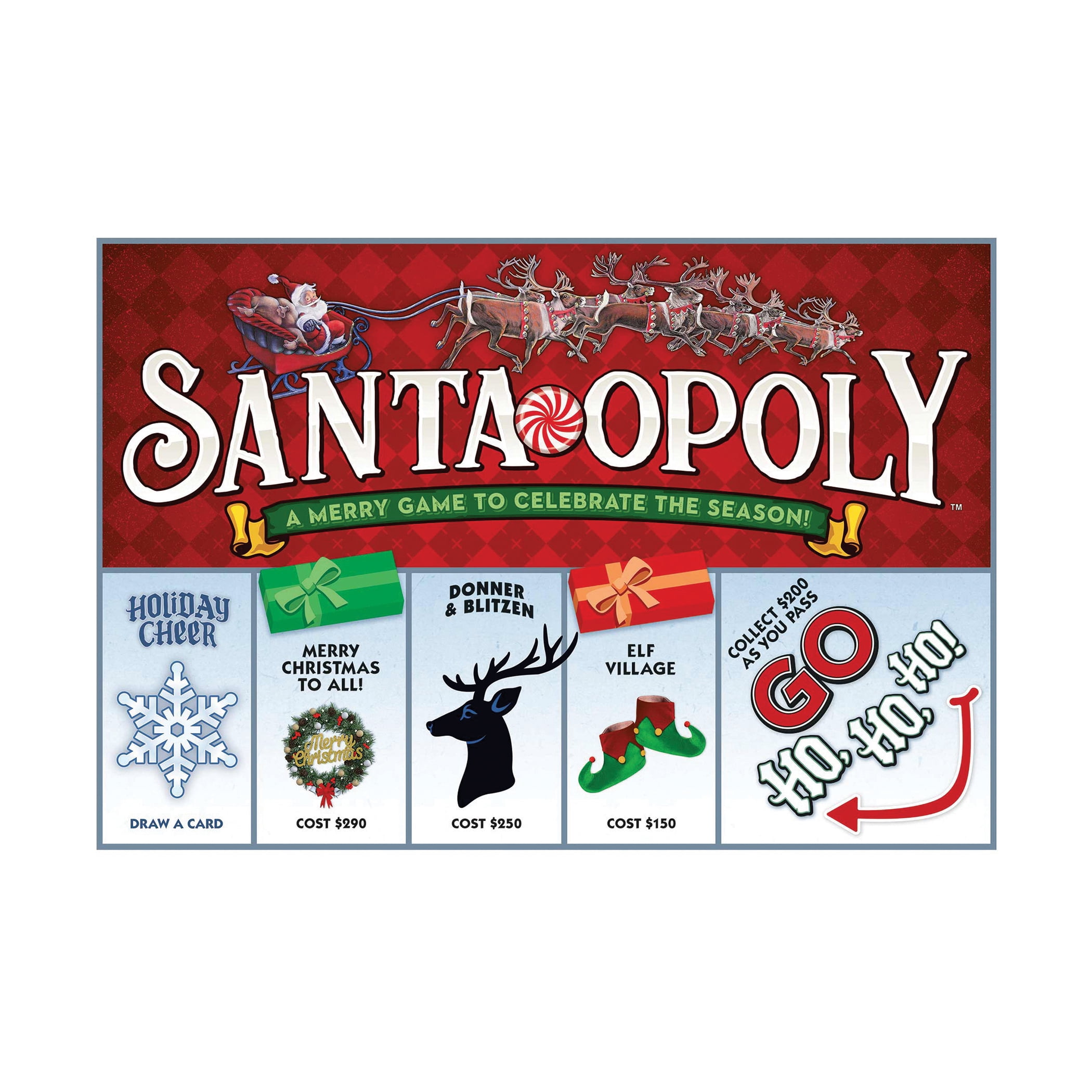 Outset Media Santa-Opoly Board Game