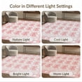 thumbnail image 7 of ODIKA 9'x12' Washable Area Rug Pink Dainty Feminine Balanced Geometric Framework Round for Master Suite, California King, Under Bed, Non-Shedding, Easy Care, 7 of 7
