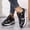 Black, variant on Women's Fashion Sneakers Trendy Stylish Low Top Classic Retro Casual Ladies Comfortable Running Walking Shoes