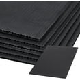 thumbnail image 1 of 10 láminas de plástico corrugado negro de 30,5 x 20 cm (12 x 7,8 pulgadas), resistentes, impermeables, para letreros de jardín, anuncios de venta de casas y publicidad., 1 of 6