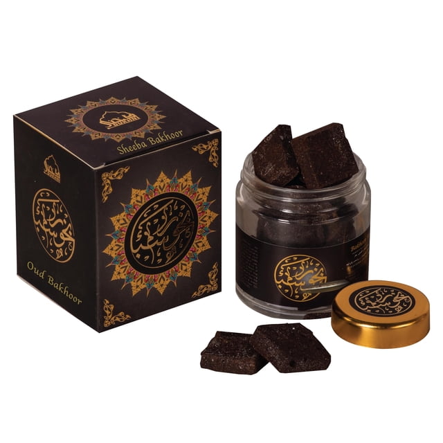 Incienso Dukhni Bakhoor Sheeba, tarro de 40 g, árabe yemení, Oudh