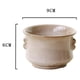 thumbnail image 2 of Maceta de Cerámica Blanca de Que Fluye, Macetas de Bonsái de Contenedor de Plantas Suculentas, 2 of 9