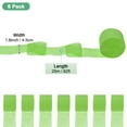 thumbnail image 3 of Uxcell 8-Rolls Crepe Paper Streamer, 656ft Crepe Streamers for Christmas Supplies [Fruit Green-1.8 Inch x 82 Ft/Roll], 3 of 8