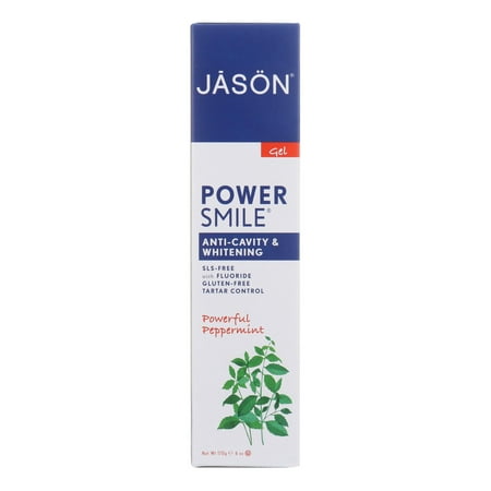 JASON Powersmile Anti-Cavity & Whitening Gel, 6 Ounce Tube