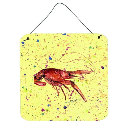 Carolines Treasures 8451DS66 Crawfish Wall or Door Hanging Prints 6HX6W multicolor