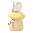 thumbnail image 3 of Botella de agua para hámster con soporte, cerámica, a prueba de fugas, dispensador de agua para mascotas pequeñas, ratones, jerbos, hámsteres y amarillo claro, 3 of 8