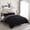 Black, variant on Queen Comforter Set Blue - 3 Pieces Luxury Soft and Lightweight Down Alternative Bedding Set Fluffy Blanket Quilt for All Season 1 Comforter(88"×88") & 2 Pillow Shams(20"×26")