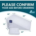 Sleep Jockey Pillow Cover for Bed Wedge Ultrasoft Wedge Pillow Case
