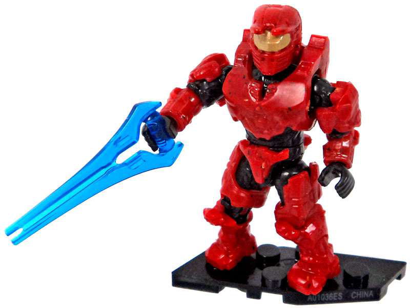 Mega Construx Halo Warrior Series Minifigure Red Spartan 