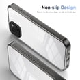 thumbnail image 6 of for iPhone 15 Plus Crystal Clear Case [Anti-Yellowing] Anti-Scratch Transparent Hard Back and Flexible Edge [Military Grade Drop Protection] Shockproof Phone Cover for iPhone 15 Plus, Black, 6 of 8