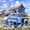 Soft Blue, variant on Castle Fairy Watercolor Vintage Pickup Twin Comforter Sets 3-Piece for Kids, Farm Barn Daisy Bedding Set for Bedroom, Soft Blue,Grey Reversible