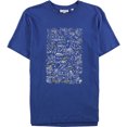 thumbnail image 1 of Lacoste Playera gráfica de diseñador para hombre, azul, grande, 1 of 1