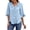 B Sky Blue, variant on Chiffon Blouses for Women Dressy Ruffle V Neck Tops Summer Casual 3/4 Sleeve Shirts