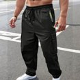thumbnail image 2 of Men’s Loose Straight Sweatpants Casual Sports Trendy Everyday Bottoms, 2 of 6