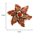 thumbnail image 3 of Ladies Fashion Accessories Retro Enamel Flower Brooch Party Brooch Cardigan Jacket Coat Brooch, 3 of 6