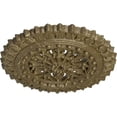thumbnail image 3 of Ekena Millwork 18 1/2"OD x 7/8"ID x 1 1/2"P Sellek Ceiling Medallion (Fits Canopies up to 1 1/8"), Hand-Painted Mississippi Mud Crackle, 3 of 5