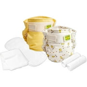 Kushies Trial Pack Reusable Ultra Diapers for Infants, Colors May Vary