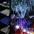 thumbnail image 3 of 1 cadena de luces LED de 30 cm con forma de lluvia de meteoritos, resistente al agua, para decoración de patio, fiestas navideñas, 3 of 5