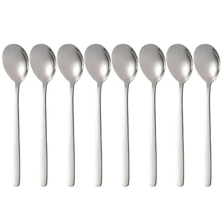 

Handle Coffee Spoons With Long 8PCS Tea For Cocktail Steel Stainless Stirring Kitchen，Dining & Bar