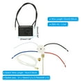 thumbnail image 2 of CBB61 Ceiling Fan Capacitor, 1 Set 2.5uF 250VAC 2 wires with 3 Speed Fan Switch, 2 of 6