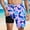 005Purple, variant on Mens Hawaiian Beach Shorts Trendy Elastic Waist Athletic Short with Lined Bottoms Loose Comfy Crop Sweatpant