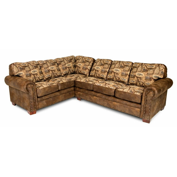 American Furniture Classics Wild Horses Two Piece Sectional Sofa