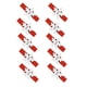 thumbnail image 2 of Wosthever 10 Uds. De Clips de para Navidad, adornos navideños DIY, decoración de fiesta de año nuevo, Clip de pared de fotos, Kits de decoración para fiestas Pinza roja+flor blanca, 2 of 6