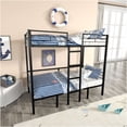 thumbnail image 2 of JERFIT Size Loft Bed with Table Sets Transformable to Twin over Twin Bunk, 2 of 7