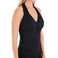 thumbnail image 2 of La Blanca Swimwear Womens Ruched Halter Swim Top Separates, 2 of 3
