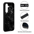 thumbnail image 2 of WIRESTER Shockproof Soft Rubber Cover Case for Samsung Galaxy A16 5G 6.7", Cloudy Black Marble, 2 of 5