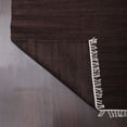 thumbnail image 6 of Rugsotic Carpets Eco-Friendly Woven Hand Woven Kilim Flat Weave Dark Brown Solid Area Rug, 10'x10' Square, Antimicrobial, 6 of 8