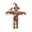01, variant on Halloween Scarecrow Garden Stake, 27.36 in Iron Ground Plug Decoration with Crow & Witch Hat Design, Weather Resistant Outdoor Lawn Ornament for Yard, Garden & Flower Bed, Brown