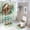 style-194, variant on 4 Piece Decor Shower Curtains Sets Bath Mat U-Shaped Floor Mat Toilet Lid Oval Rug Cute Cartoon Sloth Sleeping on Branch Waterproof Shower Curtain Mother Gift for Bathroom Decor Set
