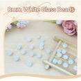 thumbnail image 4 of 150 Pcs White Craft Beads,8mm Mini Round Glass Beads,Natural Agate Jade Crystal Beads,Bulk Stone Beads Accessory,for DIY Creative Projects Necklace Bracelet Jewelry Making By Scheam, 4 of 7