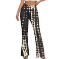 thumbnail image 4 of CHUMUD High Waist Workout Pants for Petite Women Boho Stretchy Floral Gym Flare Pants Tummy Control Yoga Pants Outdoor, 4 of 9