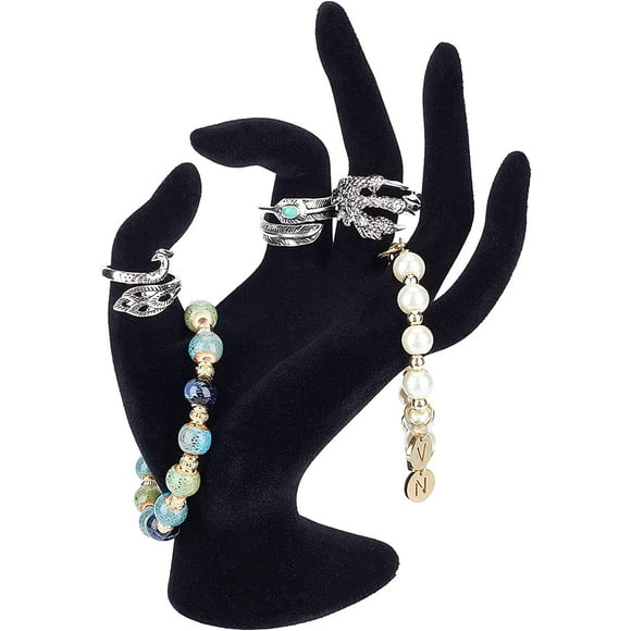 Jinsinto Hand Jewelry Display Stand, OK Shape Hand Ring Holder Mannequin Hand Display Jewelry Display Stand for Ring Bracelet Jewelry Display Retail Home Organization
