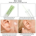 thumbnail image 4 of 360 Pieces Ear Hole Floss Earrings Hole Cleaner Disposable Piercing Aftercare Cleaner Earrings Piercing Cleaning Line Ear Piercing Care Cleaning Tool for Women Men (White, Green), 4 of 5