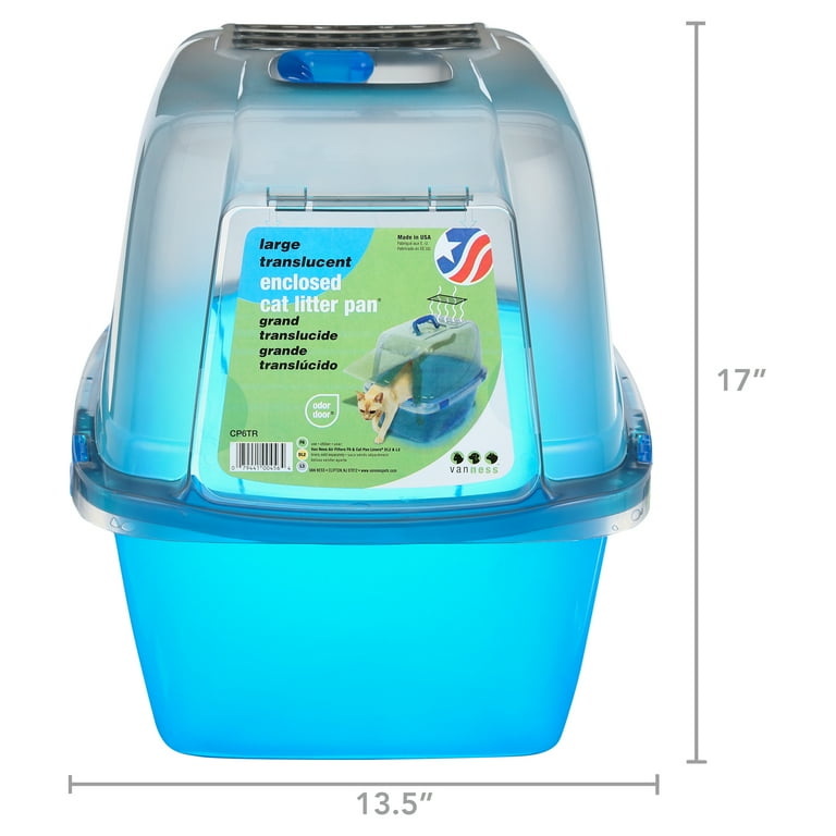 Van Ness Translucent Enclosed Cat Litter Pan Van Ness Translucent Enclosed Cat Litter Pan
