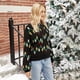 thumbnail image 5 of Suéter de mujer de Navidad 2020, suéter holgado de punto negro cálido para otoño e invierno, ropa de moda para mujer, 5 of 5