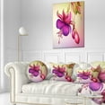 thumbnail image 1 of Design Art - Fleurs Fuchsia avec Feuilles Vertes, 1 of 4