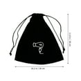 thumbnail image 2 of PAMINGONO 1Pack Rectangular Flannel Hair Dryer Storage Bag 30x26cm Drawstring Closure Travel Accessory Organizer, 2 of 8
