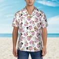 thumbnail image 4 of Daiia French Bulldog Duck Hawaiian Shirt for Men Gentle Cotton Regular Short Sleeve Casual-Medium, 4 of 9