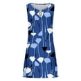 thumbnail image 4 of Mefallenssiah Femmes Sans Manches Col Rond Robe Femmes Mode Imprimé Décontracté Col Rond Sans Manches Robe Longue, 4 of 4